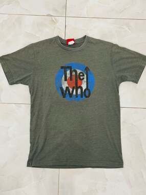 Bravado The Who Target Logo Graphic T-Shirt Olive Green Size S